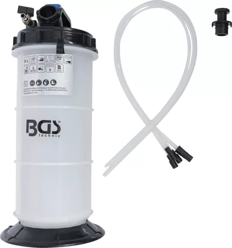 BGS technic Vákuumos olajleszívó pumpa | pneumatikus | 6 l (74396)