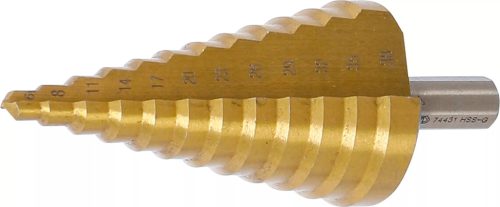 BGS technic Lépcsős fúró | titánnal ötvözött nitrátozott | Ø 6 - 38 mm (74431)