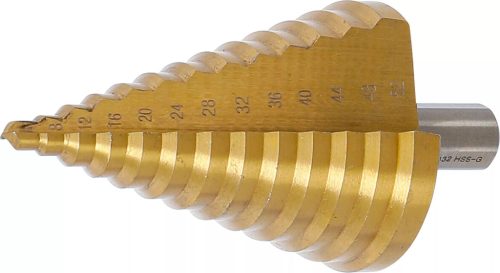 BGS technic Lépcsős fúró | titánnal ötvözött nitrátozott | Ø 6 - 52 mm (74432)