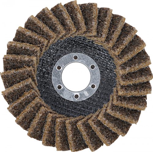 BGS technic Legyező alakú csiszolótárcsa | Flíz | Ø 115 mm | 80-as szemcsefinomság (BGS 74471)