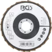 BGS technic Legyező alakú csiszolótárcsa | Flíz | Ø 125 mm | 80-as szemcsefinomság (BGS 74472)