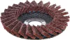 BGS technic Legyező alakú csiszolótárcsa | Flíz | Ø 115 mm | 120-as szemcsefinomság (BGS 74473)