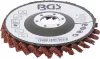 BGS technic Legyező alakú csiszolótárcsa | Flíz | Ø 115 mm | 120-as szemcsefinomság (BGS 74473)