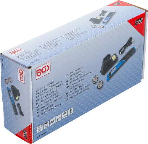 BGS technic Akkumulátoros forrasztópáka | 8 W | töltőállomással (BGS 74485)