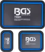 BGS technic Mágneses tálca készlet | szilikon | összecsukható | 3 darabos (74501)