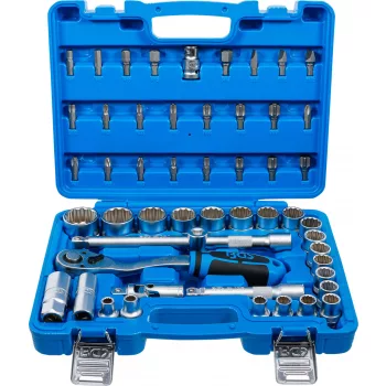   BGS technic Dugókulcskészlet, tizenkétszögletű | 12,5 mm (1/2") | 8 - 32 mm | 51 darabos (BGS 74509)