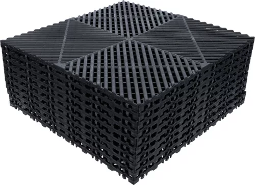 BGS technic Műanyag csempe készlet | kattintás rendszer | 400 x 400 x 18 mm | 10 darabos (74546)