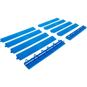   BGS technic Műanyag csempe szél elemkészlet | kattintás rendszer | 400 x 55 x 15 mm | 10 darabos (74547)