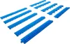 BGS technic Műanyag csempe szél elemkészlet | kattintás rendszer | 400 x 55 x 15 mm | 10 darabos (74547)