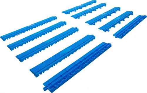 BGS technic Műanyag csempe szél elemkészlet | kattintás rendszer | 400 x 55 x 15 mm | 10 darabos (74547)