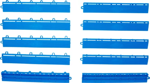 BGS technic Műanyag csempe szél elemkészlet | kattintás rendszer | 400 x 55 x 15 mm | 10 darabos (74547)