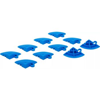   BGS technic Műanyag csempe sarki elemkészlet | kattintás rendszer | 57 x 57 x 18 mm | 10 darabos (74548)