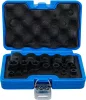 BGS technic Levegős dugókulcskészlet | E-profil Plus | 6,3 mm (1/4") / 10 mm (3/8") / 12,5 mm (1/2") | EP4 - E32 | 19 darabos (74554)