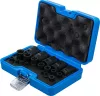 BGS technic Levegős dugókulcskészlet | E-profil Plus | 6,3 mm (1/4") / 10 mm (3/8") / 12,5 mm (1/2") | EP4 - E32 | 19 darabos (74554)