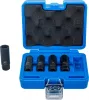 BGS technic Spirálbites dugókulcskészlet /csavarkiszedő, mély | 10 mm (3/8") | 10 - 16 mm | 5 darabos (74568)