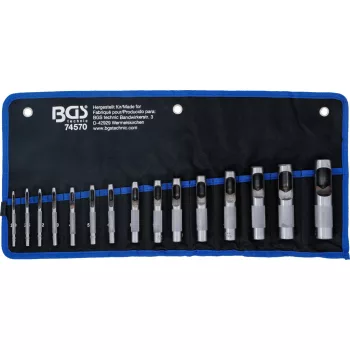   BGS technic Lyukasztó készlet | 2 - 22 mm | 15 darabos (74570)