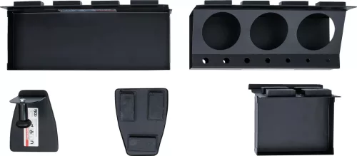 BGS technic Mágneses tároló és papírtörlő tekercs tartó készlet | 4 darabos (BGS 74574)