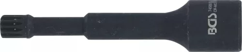 BGS technic Speciális, levegős dugókulcs | 115 mm hosszú | 12,5 mm (1/2") | belső bordázattal (XZN) M12 | VAG (74588)