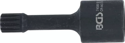 BGS technic Speciális, levegős dugókulcs | 72 mm hosszú | 12,5 mm (1/2") | belső bordázattal (XZN) M12 | VAG (74589)