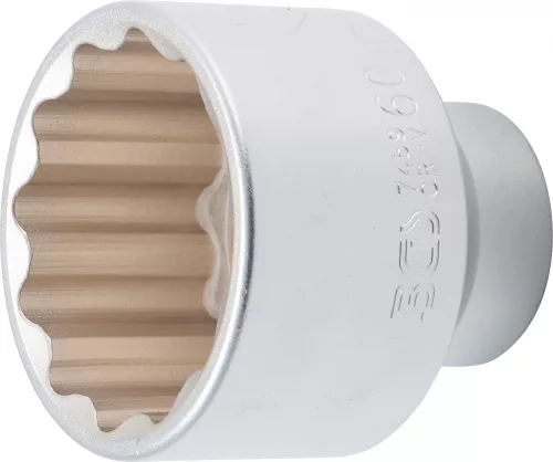 BGS Technic 3/4" dugókulcs fej | tizenkétszögletű | 60 mm (BGS 7459)