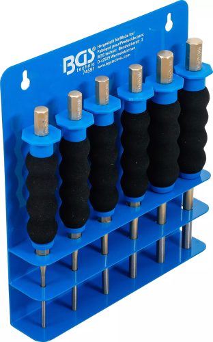 BGS technic Sasszegkiütő készlet | kézvédővel | 180 mm | 3 - 8 mm | 6 darabos (74591)