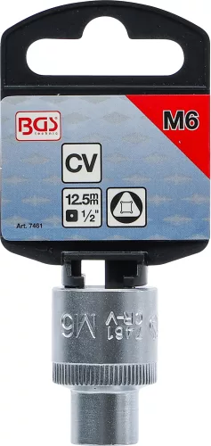 BGS technic Háromszög dugókulcs, M6 (10 mm), 1/2" (BGS 7461)