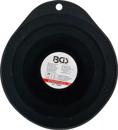 BGS technic Mágneses csavartartó és alkatrésztartó tálka, összecsukható, gumiból, 75–135 mm (BGS 74668)