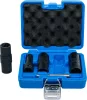 BGS technic Speciális levegős, fordítóbetétes dugókulcskészlet | hatszögletű és csavarhúzó 17 - 19 - 21 mm | 12,5 mm (1/2") | 3 darabos (BGS 7467)