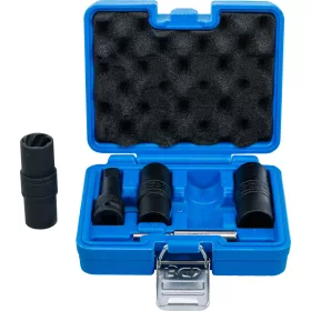   BGS technic Speciális levegős, fordítóbetétes dugókulcskészlet | hatszögletű és csavarhúzó 17 - 19 - 21 mm | 12,5 mm (1/2") | 3 darabos (BGS 7467)