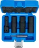 BGS technic Speciális levegős, fordítóbetétes dugókulcskészlet | hatszögletű és csavarhúzó 17 - 19 - 21 mm | 12,5 mm (1/2") | 3 darabos (BGS 7467)