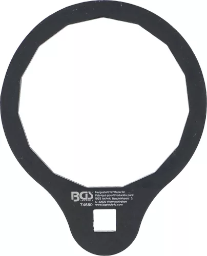 BGS technic Olajszűrőkulcs Ford 1,5 / 1,6 EcoBoost motorokhoz, 74,5 mm, 15 lapú, 3/8” (BGS 74680)