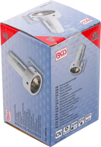 BGS technic Menetmetszőtartó 50 mm-es menetmetszőkhöz, 1/2” racsnis meghajtással (BGS 74683-50)