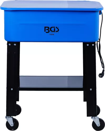 BGS technic Mobil alkatrészmosó berendezés 75 literes tartállyal, 4 kerékkel (BGS 74696)