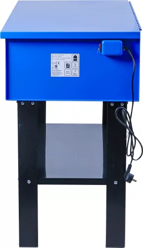 BGS technic Alkatrészmosó berendezés 150 literes tartállyal, zárt acél műhelykivitel (BGS 74697)