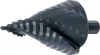 BGS technic Lépcsős fúró HSS acélból, TiAlN bevonattal, 4–52 mm (BGS 74702)