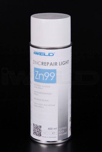 IWELD ZINCREPAIR LIGHT 99%-os fényesen világos cink spray 400ml (750ZNREPRLGT)