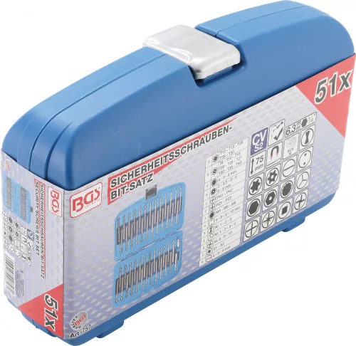 BGS technic 51 részes biztonsági bitkészlet 1/4" (BGS 757)