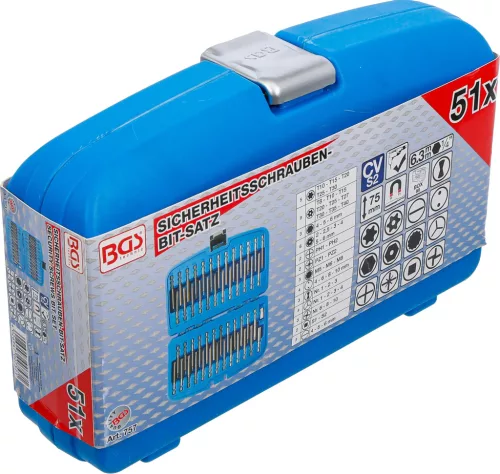 BGS technic 51 részes biztonsági bitkészlet 1/4" (BGS 757)