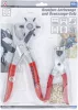 BGS DIY Forgófejes lyukasztó fogó és szegecselő fogó készlet | 102 darabos (BGS 75840)