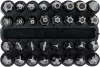 BGS technic Biztonsági bitkészlet speciális csavarokhoz, 1/4", 75 mm, 32 részes (BGS 762)