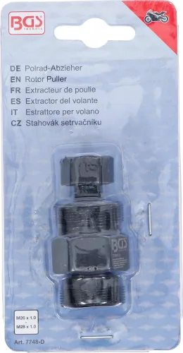 BGS technic Lehúzófej | M26 x 1,0 - M28 x 1,0 | a BGS 7748 motorkerékpár féktárcsa lehúzó készlethez (BGS 7748-D)