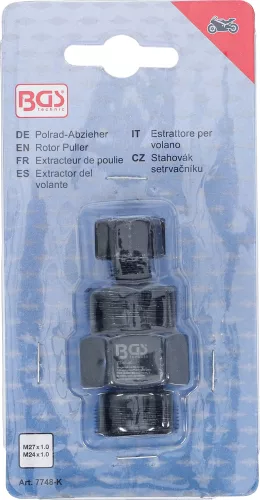 BGS technic Lehúzófej | M27 x 1,0 - M24 x 1,0 | a BGS 7748 motorkerékpár féktárcsa lehúzó készlethez (BGS 7748-K)