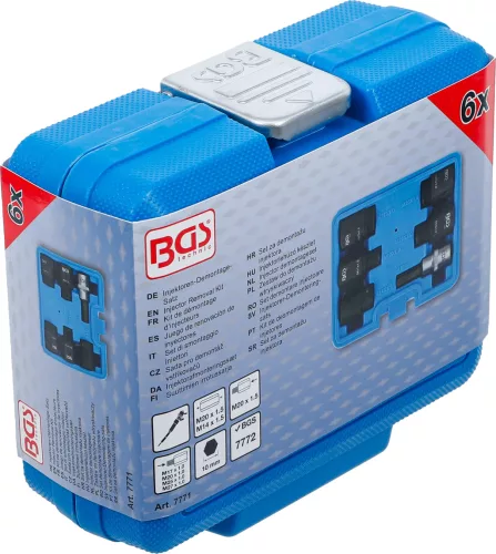 BGS technic Injektor leszerelő készlet adapterekkel (BGS 7771)