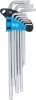 BGS technic 9 részes biztonsági Torx (fúrt) kulcs készlet (BGS 777)