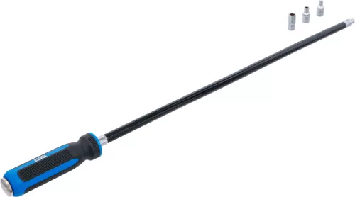 BGS technic Tömlőbilincs-csavarhúzó készlet 1/4” meghajtással, 4–7 mm, 500 mm, 4 részes (BGS 7824)