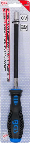 BGS technic Csavarhúzó flexibilis szárral tömlőbilincsekhez, 6 mm, 280 mm (BGS 7826)