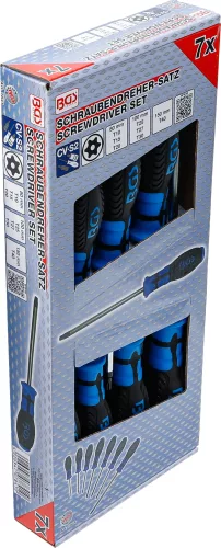 BGS technic 7 részes biztonsági Torx (fúrt) csavarhúzó készlet, T10 - T40 (BGS 7841)