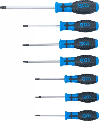 BGS technic 7 részes Torx csavarhúzó készlet, T10 - T40 (BGS 7846)