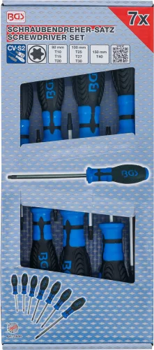 BGS technic 7 részes Torx csavarhúzó készlet, T10 - T40 (BGS 7846)