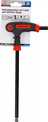 BGS DIY T-fogós Imbusz kulcs, 10 mm, 200 mm hosszú, gömb végű (BGS 7882-10)
